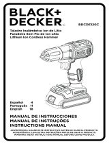 Black & Decker BDCDE120C Manual do usuário