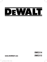 DeWalt DWE315 Manual do usuário