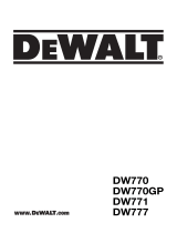 DeWalt DW770 Manual do usuário