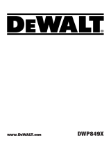 DeWalt DWP849X Manual do usuário
