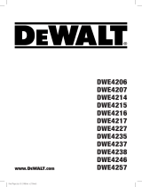 DeWalt DWE4257 Manual do usuário