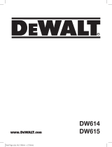 DeWalt DW615 Manual do usuário