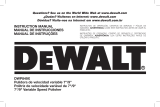DeWalt DWP849X Manual do usuário