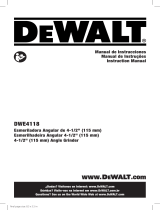 DeWalt DWE4118-B3 Manual do usuário