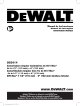 DeWalt DCG414T2-AR Manual do usuário