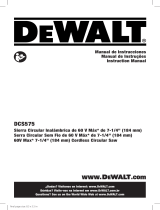 DeWalt DCS575T2-B2 Manual do usuário