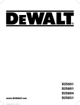 DeWalt D25601K Manual do usuário