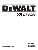 DeWalt DCN695 Manual do usuário