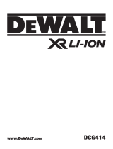 DeWalt DCG414 Manual do usuário