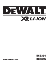 DeWalt DCS334 Manual do usuário