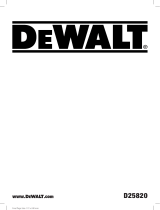 DeWalt D25820K Manual do usuário