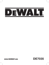 DeWalt DE7035 Manual do usuário