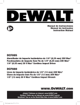DeWalt DCF885B Manual do usuário