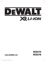 DeWalt DCS576 Manual do usuário