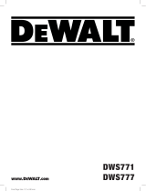 DeWalt DWS771 Manual do usuário