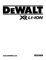DeWalt DCG409 Manual do usuário