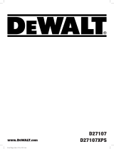 DeWalt D27107XPS Manual do usuário