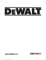 DeWalt DWE74911 Manual do usuário