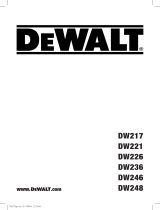DeWalt DW246 Manual do usuário
