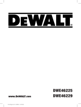 DeWalt DWE46229 Manual do usuário