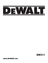 DeWalt DW311 Manual do usuário
