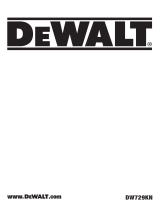DeWalt DW729KN Manual do usuário