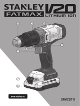 Stanley FatMax V20 SFMCD711 Manual do usuário
