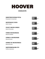 Hoover H5MG25STB Manual do usuário