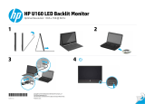 HP U160 15.6-inch LED Backlit Monitor Instruções de operação