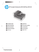 HP ScanJet Enterprise Flow N9120 Document Flatbed Scanner Guia de instalação