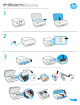 HP OfficeJet Pro 8020 All-in-One Printer series Instruções de operação