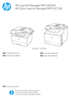 HP Color LaserJet Managed MFP E47528 series Guia de instalação