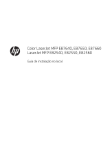 HP Color LaserJet Managed MFP E87640-E87660 series Guia de instalação