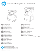 HP Color LaserJet Managed MFP E67650 series Guia de instalação