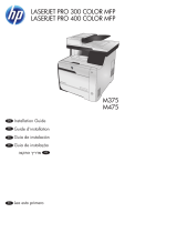 HP LaserJet Pro 300 color MFP M375 Guia de instalação