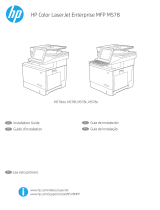 HP Color LaserJet Enterprise MFP M578 Printer series Guia de instalação