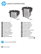 HP LaserJet Enterprise M806 Printer series Guia de instalação