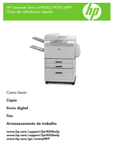 HP LaserJet M9040/M9050 Multifunction Printer series Guia de referência