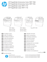 HP PageWide Enterprise Color MFP 780 Printer series Guia de instalação