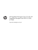 HP PageWide Managed Color E75160 Printer series Guia de instalação