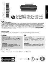 HP Deskjet 1050 All-in-One Printer series - J410 Manual do proprietário