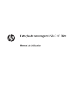HP Elite USB-C Docking Station Manual do usuário