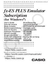 Casio fx-ES PLUS Emulator Subscription Manual do usuário