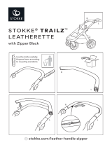 mothercare Stokke Trailz Handle Letherette with zipper Warn Leaflet Guia de usuario