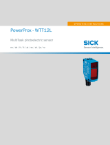 SICK PowerProx - WTT12L MultiTask photoelectric sensor Instruções de operação
