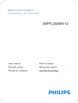Philips 39PFL3008H/12 Manual do usuário