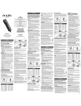 Andis MBG-2 Manual do usuário