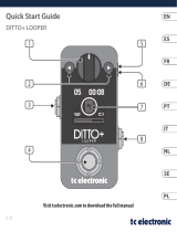TCElectronic DITTO+ LOOPER Manual do usuário