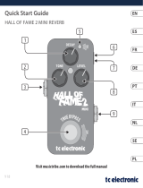TCElectronic HALL OF FAME 2 MINI REVERB Guia rápido