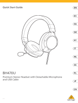 Behringer BH470U Premium Stereo Headset Guia rápido